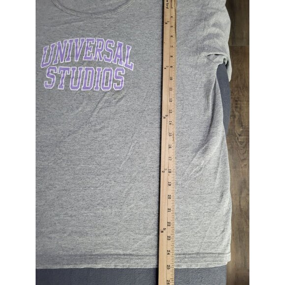 UNIVERSAL STUDIOS Women's XL Boxy Graphic T Shirt Souvenir Gray Purple SZ XL - Picture 6 of 8